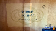 Load image into Gallery viewer, Yamaha S-50 Vintage Classical Guitar 1968 with Fishman Sonitone Pickup System