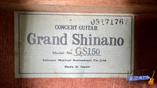 Load image into Gallery viewer, Grand Shinano GS-150 Custom Electric Classical Guitar