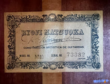 Load image into Gallery viewer, Ryoji Matsuoka M40 (1981) Handmade Classical Guitar