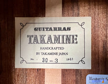 Load image into Gallery viewer, Takamine No.30-3 Short Scale Classical Guitar