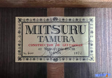 Load image into Gallery viewer, Tamura No.600 Handmade Concert Classical Guitar - All Solid