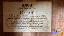 Load image into Gallery viewer, Yamaha C-200 Electric Classical Guitar (June 1977)
