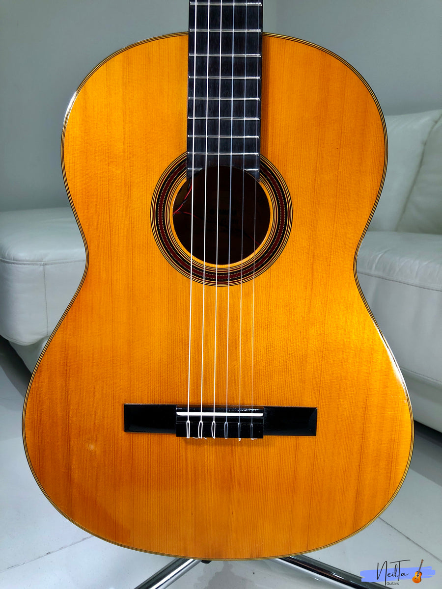 Yamaha G-80 Custom Classical Guitar (1968) with Fishman Sonitone preamp  pickup system