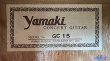 Load image into Gallery viewer, Yamaki GC-15 Concert Classical Guitar