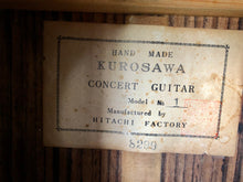 Load image into Gallery viewer, Kurosawa Concert Guitar Model No. 1
