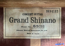 Load image into Gallery viewer, Grand Shinano GS-200 Concert Classical Guitar