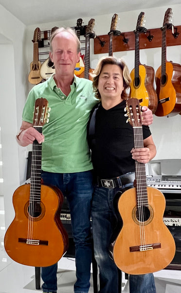 Steve from the UK with my personal Matsuoka M50 (1983) Classical Guitar