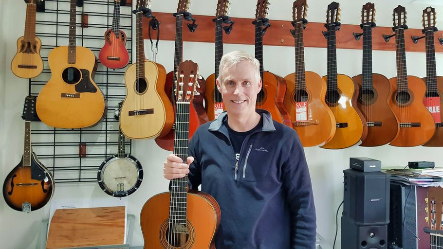 Justin bought my daughter's favourite classical guitar for his son.  This Kodaira Artist Series AST50 classical guitar sounds better than most guitars in my collection. Thanks Justin.  I know the guitar will be in good care.