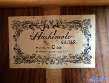 Load image into Gallery viewer, Hashimoto C30 Handmade Classical Guitar (1979)
