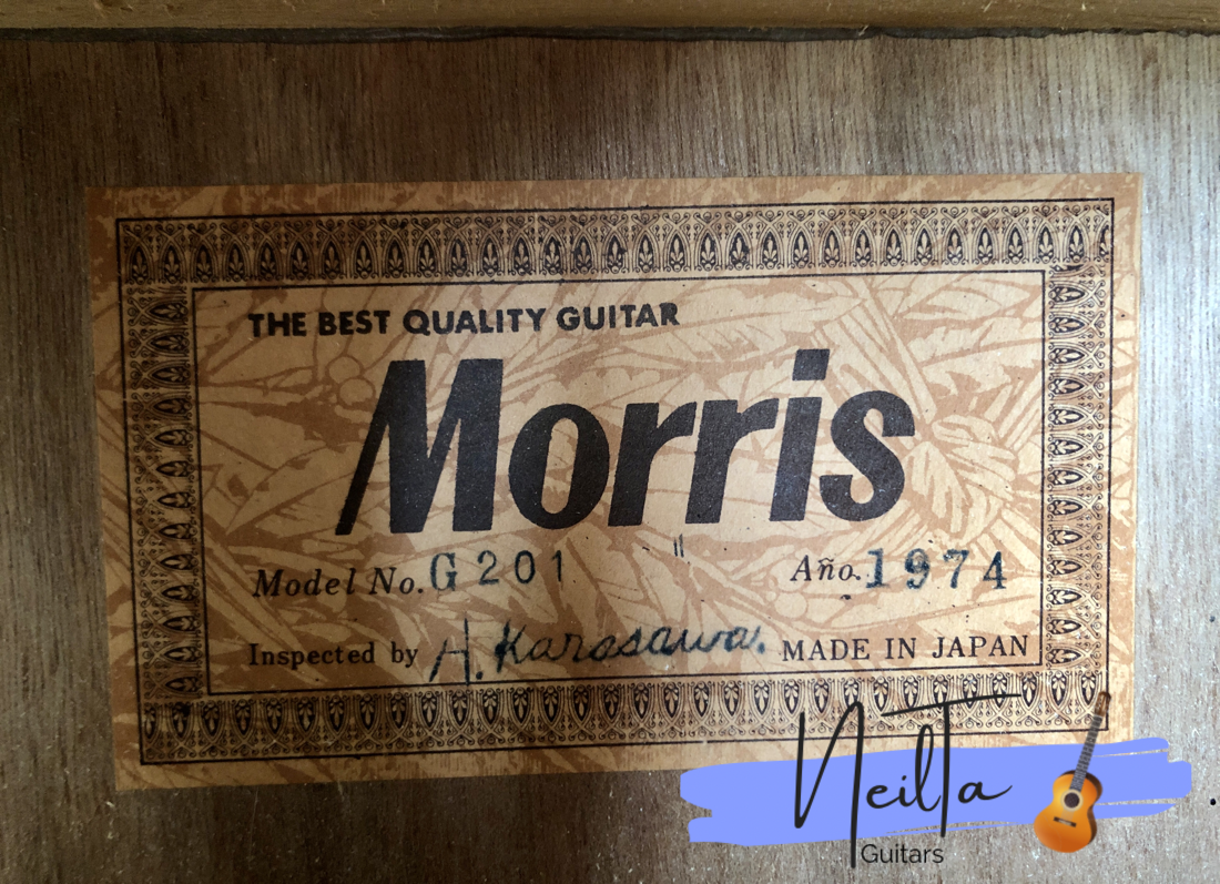 MORRIS G-201 CLASSICAL GUITAR (1974) – Neil Ta Music