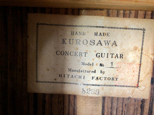 Kurosawa Concert Guitar Model No. 1