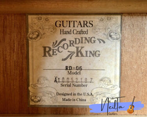 Recording King RD-06 Dreadnaught guitar